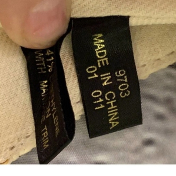 Vintage Etienne Aigner 3 pc Set Woven Straw Blue & Cream - Picture 9 of 16